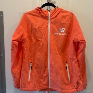 New Balance Vibrant Orange Hooded Jacket